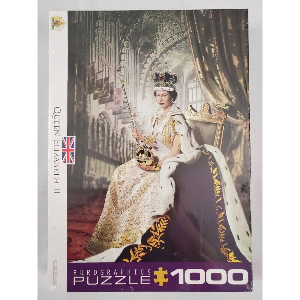Queen Elizabeth II 1000 Piece Eurographics Puzzle Sealed HRM